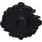 Ekena Millwork Strasbourg Ceiling Medallion, Hand-Painted Steel Gray, 30 1/2"W x 20"H x 1 1/2"P CM30SGSGS - alternate 2